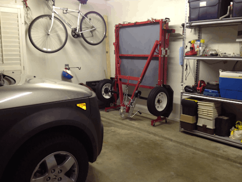 Garage Space Saving Folding Trailer