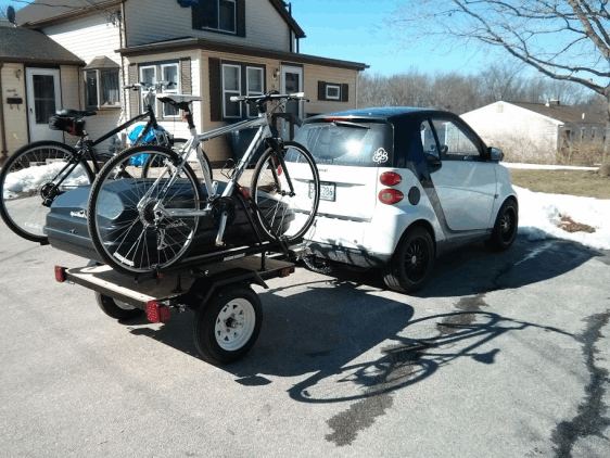 Small Trailer is Easy to Tow Behind Small Cars