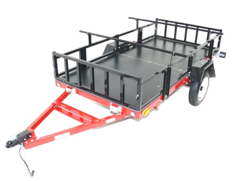 Trailer with Sides and Sports Crossbars 8x4